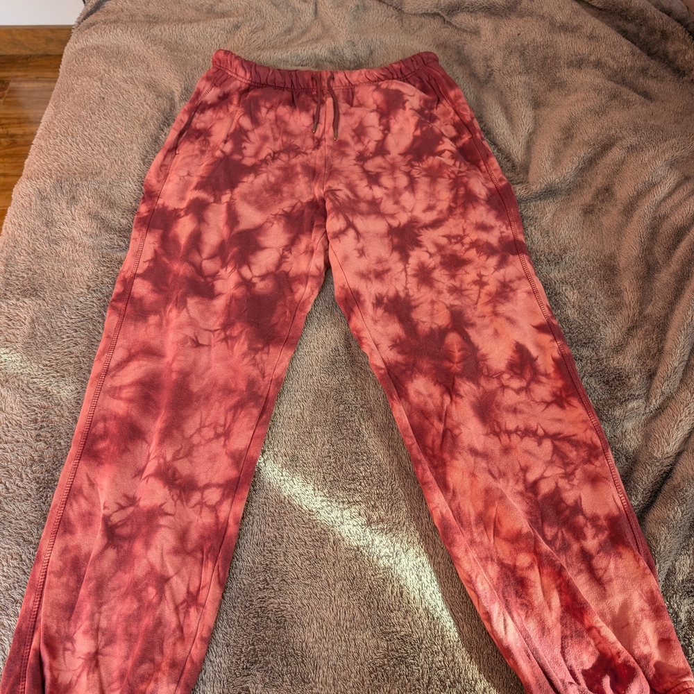 Old Navy Dark Pink Tie Dye Women's Sweatpants - Size Medium